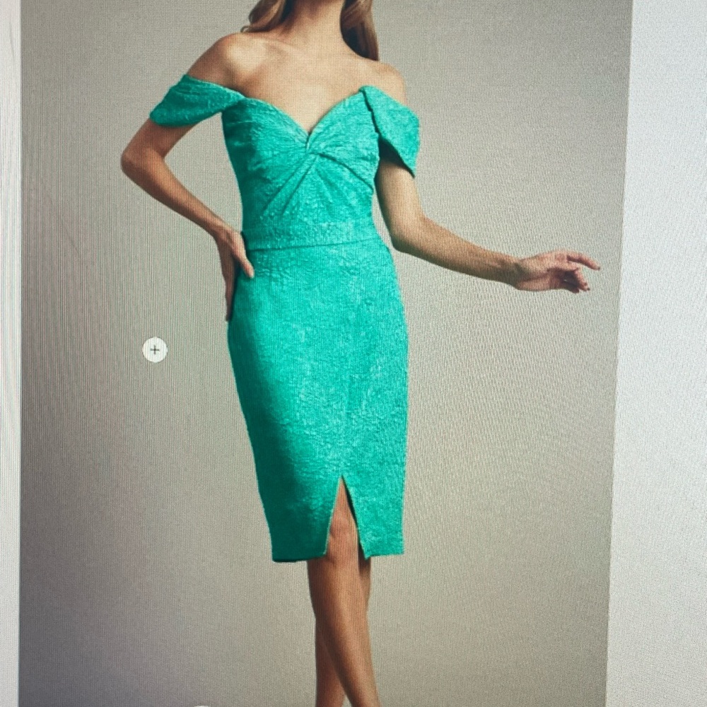 Elegant Off-Shoulder Green Dress